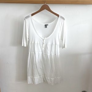 Vintage Kristensen Du Nord White Layering piece mini dress - Boho Gypset cool